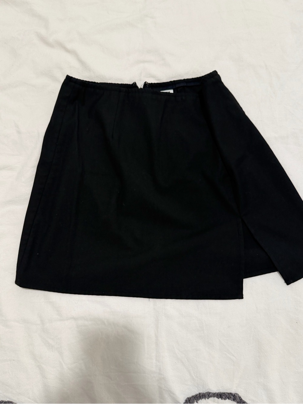 Sunday Best Black Mini Skirt with Side Slit